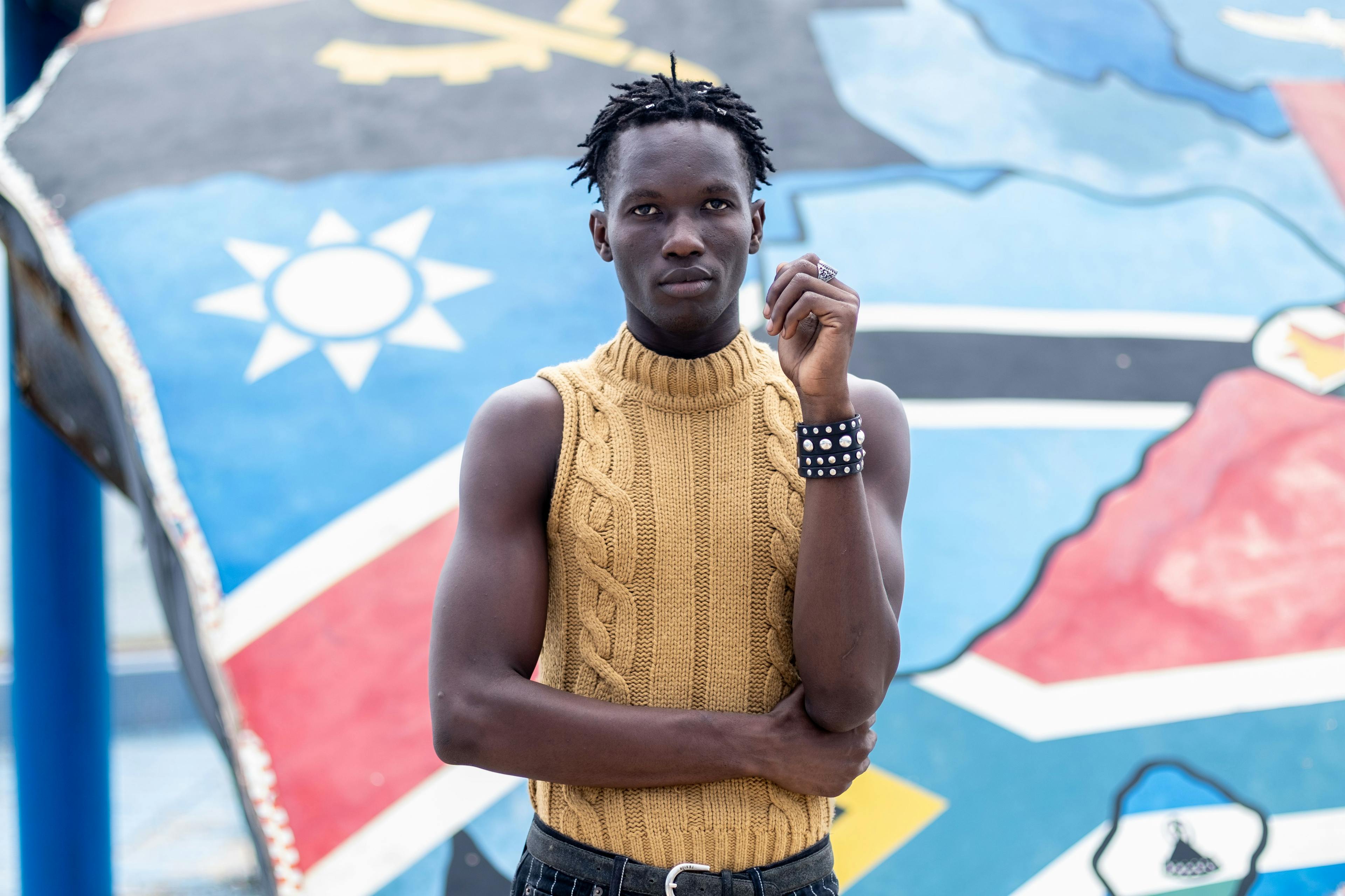 Cheikh Tidiane Sene (25), fashion model and designer 