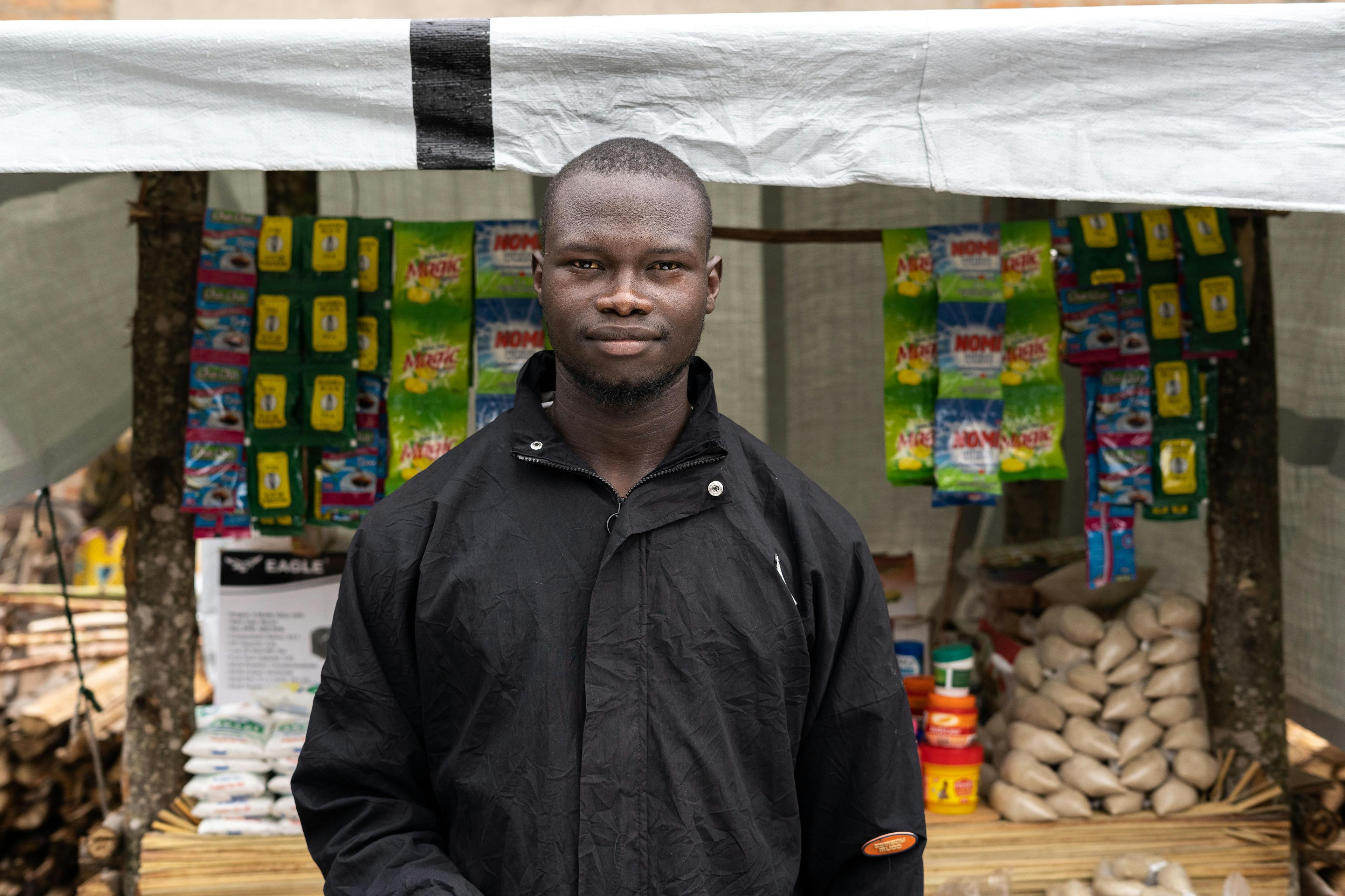 Peter Madira (23), market trader 